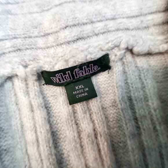 Wild Fable Ribbed Knit Maxi Skirt Size  XXL Gray Soft and cozy fabric blend - Picture 6 of 8